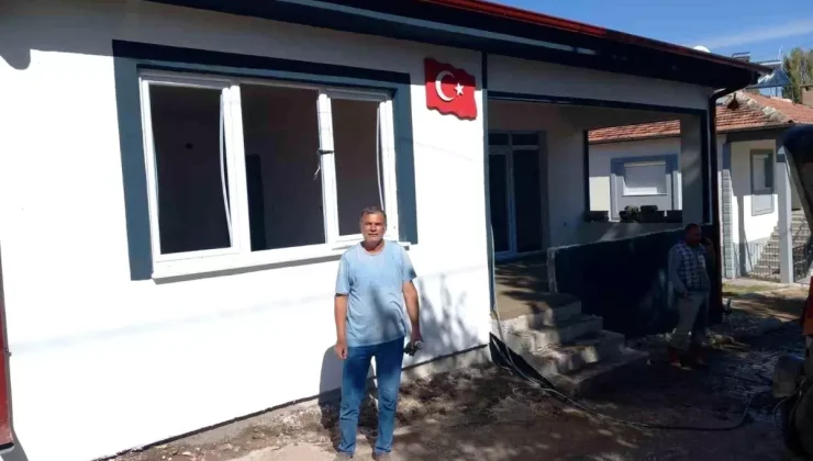 Kayseri’de Depremden Etkilenen Ev Yerinde Dönüştürüldü